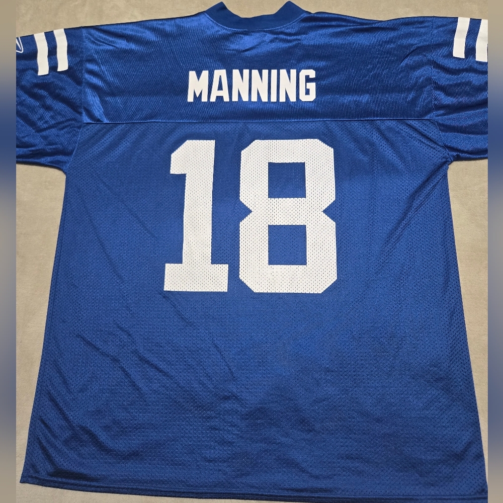 Reebok Peyton Manning Jersey NFL Indianapolis Colts #18 Mens Size XL